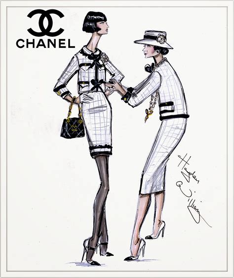 fashion illustration coco chanel